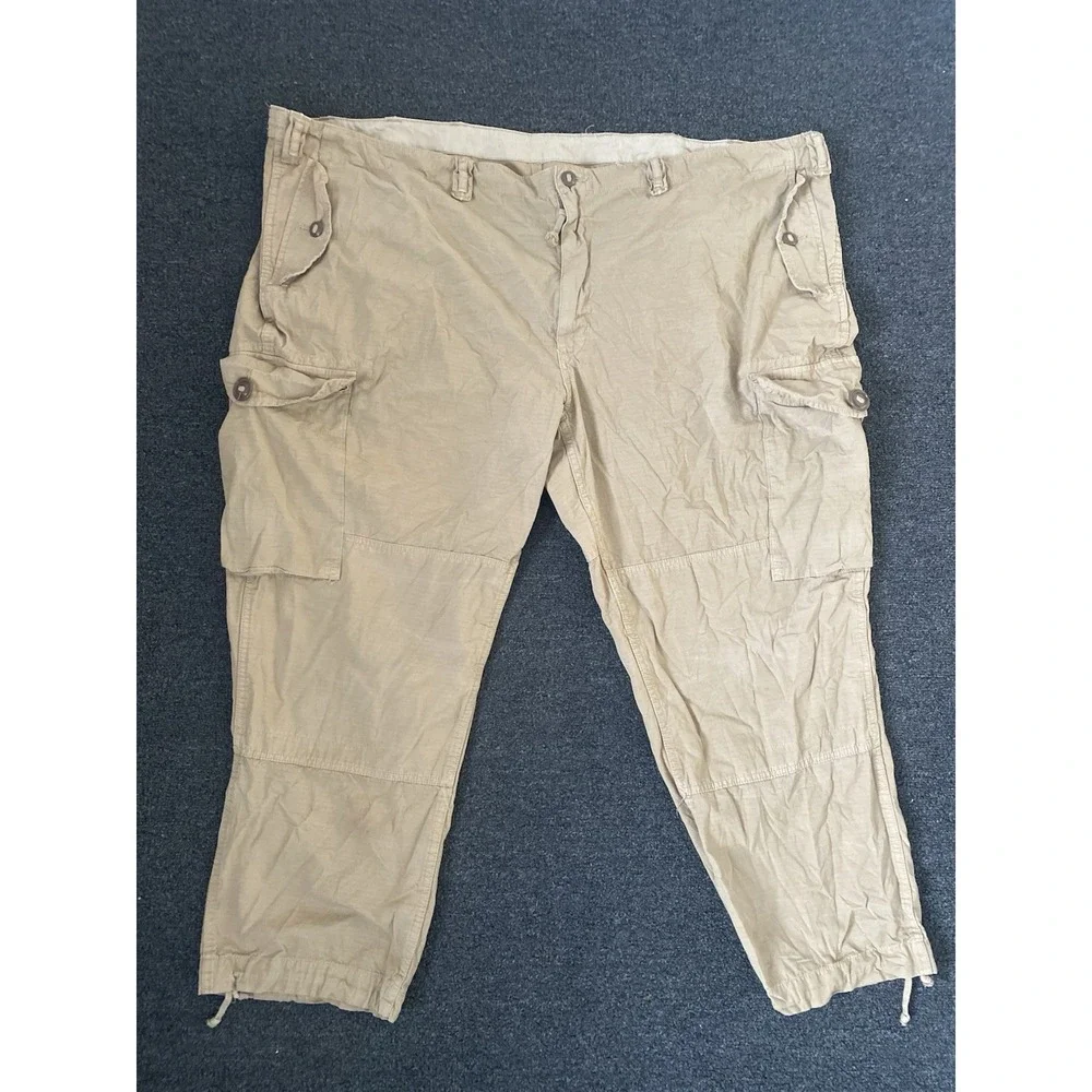 Polo Ralph Lauren‎ Military Cargo Pants Tan Mens 56Bx30 Tactical Ripstop Classic
